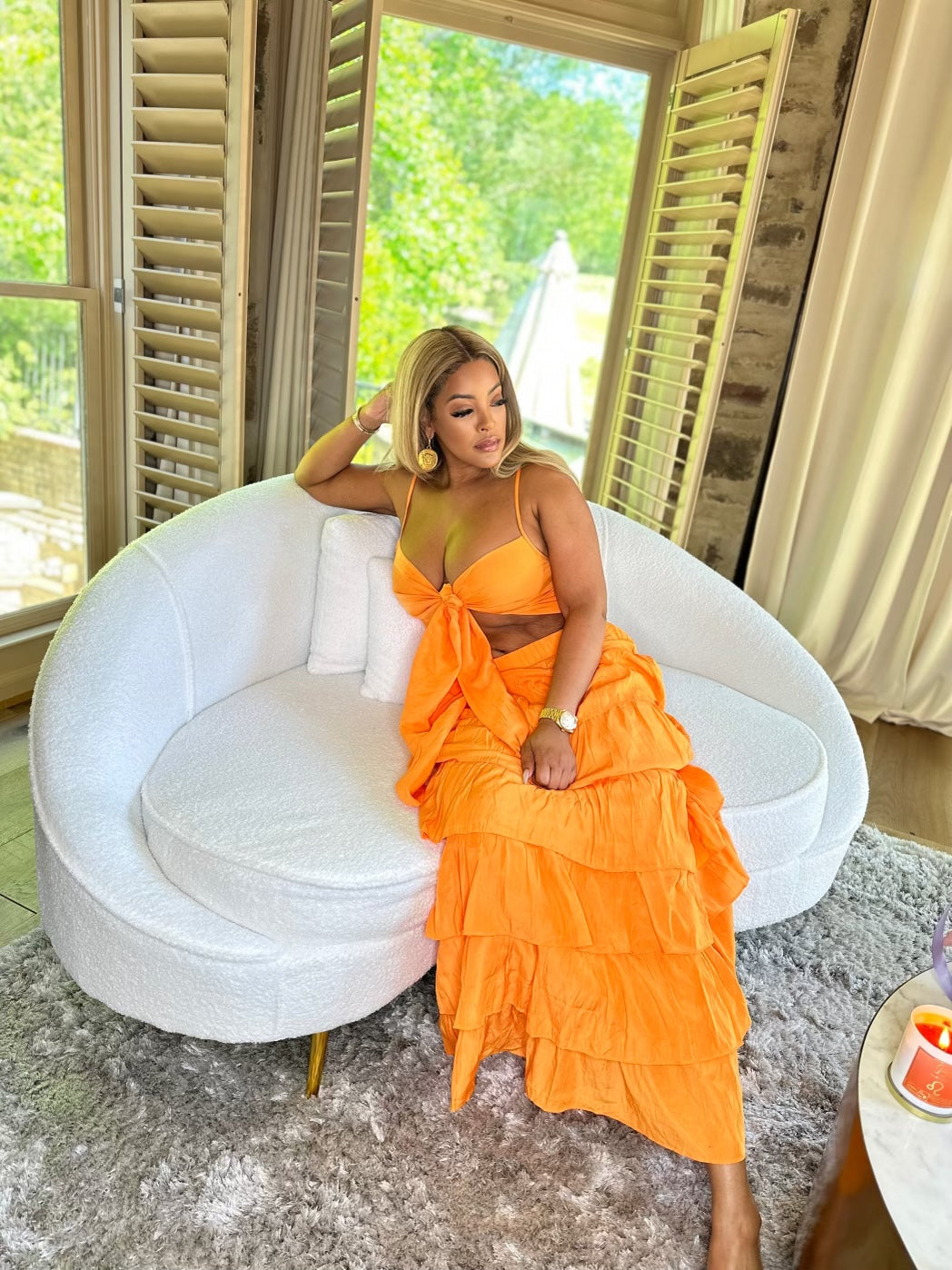 Orangesicle 2 piece set